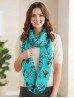 LINEN, LOOP,LARGE TIGER FACE SCARF