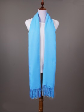 Solid Color Shawl Scarf W/ Tassels