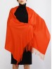 Solid Color Shawl Scarf W/ Tassels