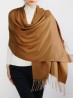 Solid Color Shawl Scarf W/ Tassels