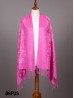 Multi-Colour Thread Flower Embroidery Pashmina Scarf W/ Tassels