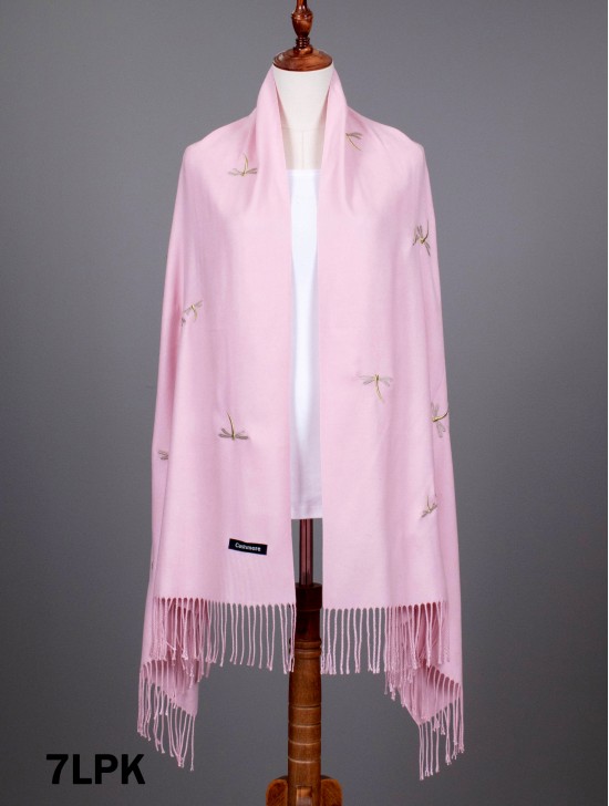 Premium Dragonfly Embroidery Scarf