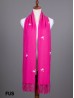 Premium Flamingo Embroidery Scarf