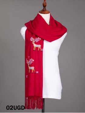 Premium Rainbow Reindeer Scarf