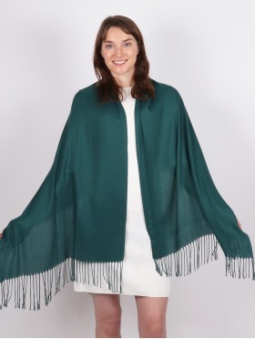 Solid Color Shawl Scarf W/ Tassels Solid Color Shawl Scarf W/ Tassels