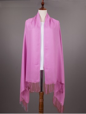 Solid Color Shawl Scarf W/ Tassels