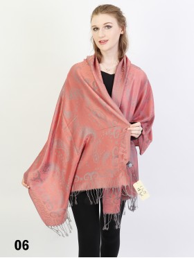 Paisley Print Pashmina W/ Tassels
