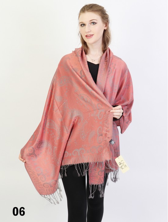 Paisley Print Pashmina W/ Tassels