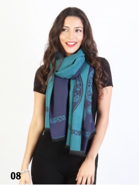 Paisley Print Reversible Pashmina Scarf