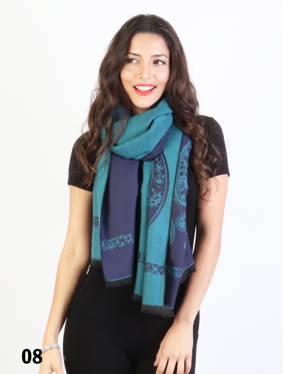 Paisley Print Reversible Pashmina Scarf Paisley Print Reversible Pashmina Scarf