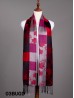 Maple Leaf Print Pashmina W/ Tassels