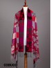 Maple Leaf Print Pashmina W/ Tassels Maple Leaf Print Pashmina W/ Tassels