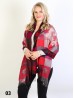 Maple Leaf Print Pashmina W/ Tassels Maple Leaf Print Pashmina W/ Tassels