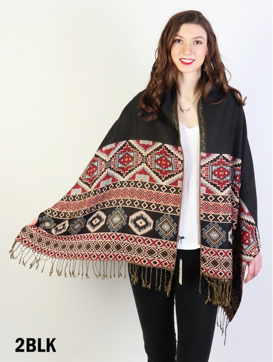 Tribal Print Pashmina Scarf