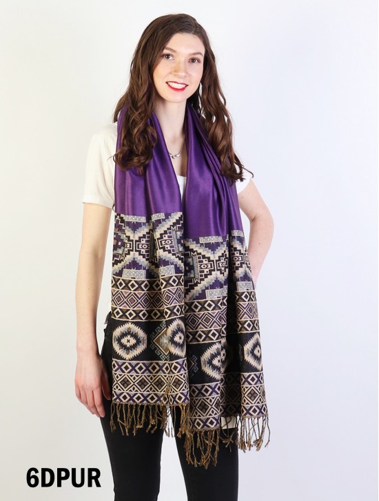 Tribal Print Pashmina Scarf