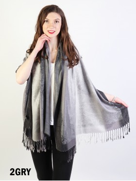 Paisley Print Pashmina W/ Tassels