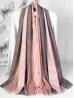 Two-Tone Leaves Print Fashion Shawl Scarf W/ Cut Tassels Two-Tone Leaves Print Fashion Shawl Scarf W/ Cut Tassels