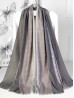 Two-Tone Cloud Print Fashion Shawl Scarf W/ Cut Tassels Two-Tone Cloud Print Fashion Shawl Scarf W/ Cut Tassels