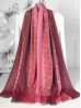 Two-Tone Cloud Print Fashion Shawl Scarf W/ Cut Tassels Two-Tone Cloud Print Fashion Shawl Scarf W/ Cut Tassels