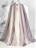 Two-Tone Cloud Print Fashion Shawl Scarf W/ Cut Tassels Two-Tone Cloud Print Fashion Shawl Scarf W/ Cut Tassels