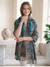 Multi-Tone Paisley Print Shawl Scraf Multi-Tone Paisley Print Shawl Scraf