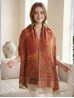 Multi-Tone Paisley Print Shawl Scraf 