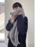 Soft Large Scarf w/ Braided Fringe