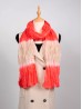 CHIFFON SCARF,TIE DYE TWO TONE