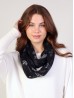 SNOW PRINT JERSEY LOOP SCARF