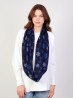 SNOW PRINT JERSEY LOOP SCARF