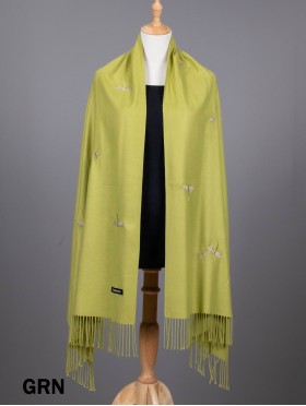 Premium Dragonfly Embroidery Scarf