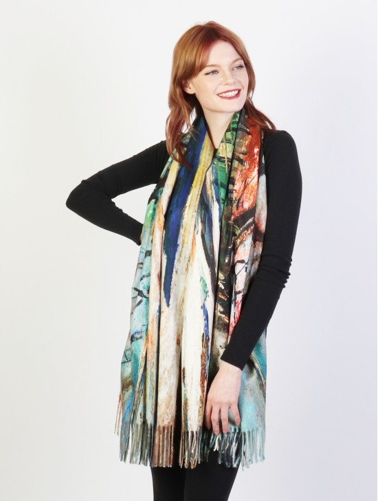 Oil Painting Design Fashion Scarf