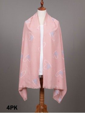 Fashion Heart Pattern Fashion Scarf