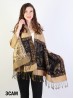 Butterfly Print Pashmina W/ Tassels