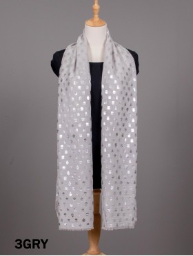 Metallic Owl Print Fashion Scarf