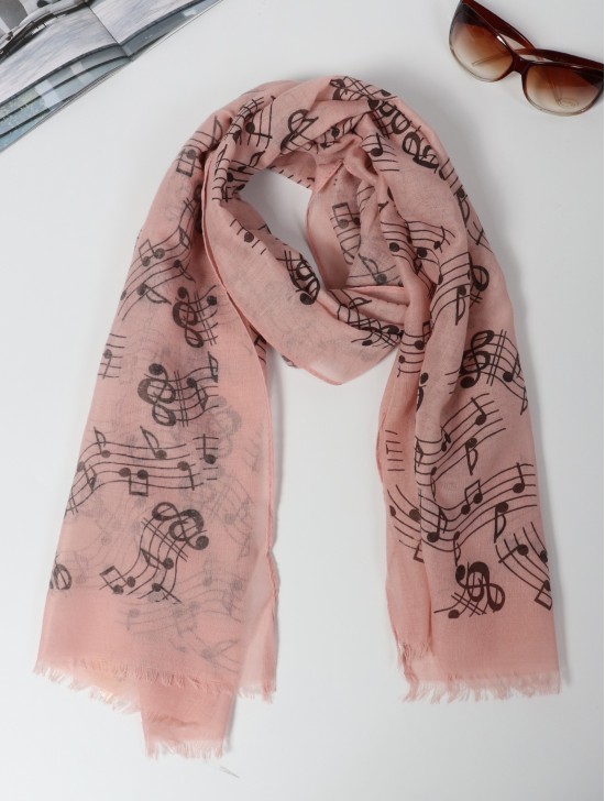 Music Notes Light Weight Scarf