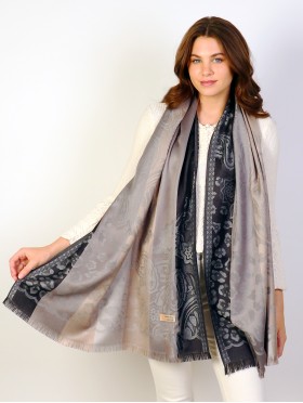 Leopard & Paisley Print Design Shawl Scarf 