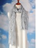 Flower Cut-Out Lace Design Scarf 