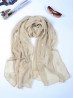 Lightweight Flower and Lace Embroidered Scarf