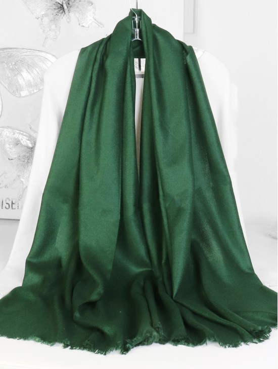 Solid Color Cut Fringe Shawl Scarf