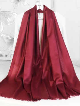 Solid Color Cut Fringe Shawl Scarf