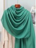 Soft Cotton Feeling Solid Color Scarf