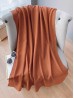 Soft Cotton Feeling Solid Color Scarf