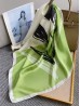 Silk Feeling Floral Patterned Square Scarf