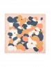 Silk Feeling Abstract Patterned Square Scarf