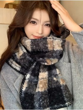 Warm Knitted Wool Soft Scarf 