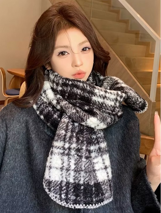 Warm Knitted Wool Soft Scarf 
