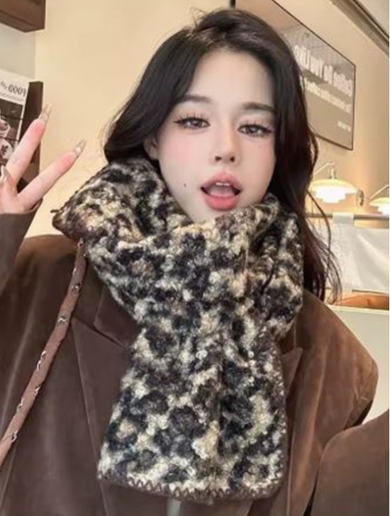 Warm Knitted Wool Soft Scarf 