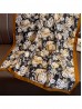 Premium Silk Feeling Light Green Floral Scarf
