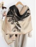 Floral Print Blanket Scarf 